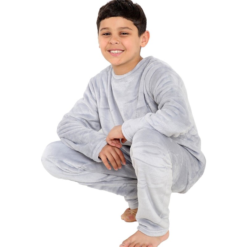 A2Z 4 Kids Childrens Warm Fleece Twosie Crew Neck Pyjamas