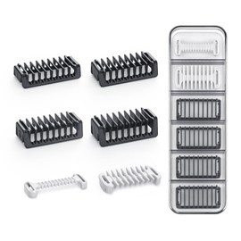 Kammaufsätze mit Etui – Bidirektionale Führungskämme 1/2/3/5 mm, Kamm für den Körper und Hautschutz, leicht zu tragen, kompatibel mit Obalde QP2734/QP2824/QP25XX/QP26XX