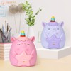 PHOCAS Unicorn Piggy Bank Kids Plastic Saving Coin Box Unicorn