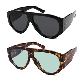 HERJOUR Oversized Retro Aviator Sunglasses Womens Mens 70s Classic Vintage Sun Glasses AR82227