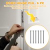 6 Pieces of 3.5-inch Indoor Door Hinge pins Replacement, Suitable