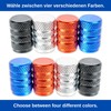 8 Pcs Red Aluminium Valve Caps for Car Schrader Valves