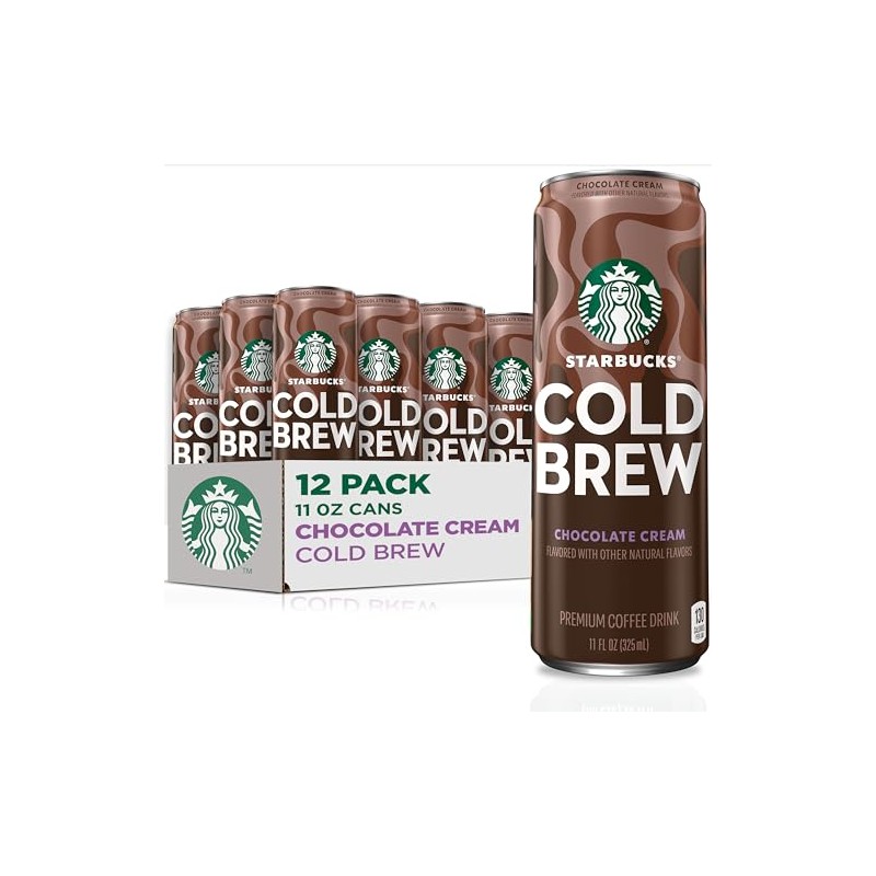 Starbucks Cold Brew Coffee, Chocolate Cream, 11 fl oz Cans