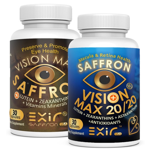 Eye Vitamin Supplements, Set of 2, Supports Retina Macular, 60
