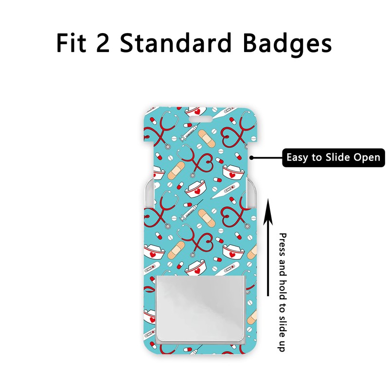 Badge Holder with Lanyard,Nurse Doctor Pattern Lanyards for ID Badges,