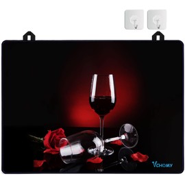 Stove Top Covers for Electric Stove, Extra Thick Natural Rubber Glass Top Protector,Prevents Scratching, Expands Usable Space (28.5'' x 20.5'' Rose)