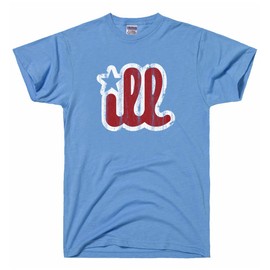 DIRTYRAGZ Mens Ill Vintage Phillies Shirt - Philadelphia Shirts Apparel aka Beastie Boys Graphic Tee for Dad or Grandpa M Light Blue