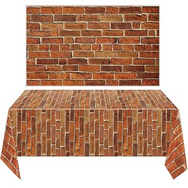 2 Hojas Fondos de Pared de Piedra de Ladrillo de 4.5 x 9 Pies Decorador de Escena de Muro Papel Pintado Mantel Extraíble de Cortinas Puerta Foto para 