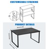 Zaxiva Metal Kitchen Rack, Stackable Spice Rack for Kitchen and