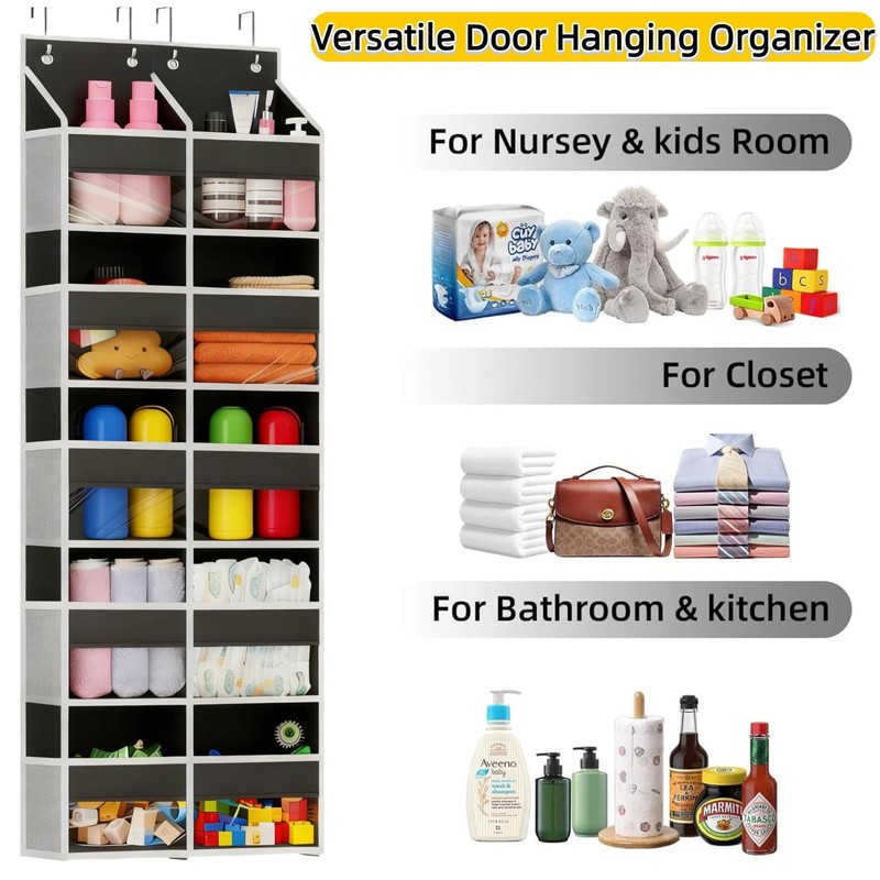 Chuanke 5 Tier Over the Door Organizer with 20 Pockets