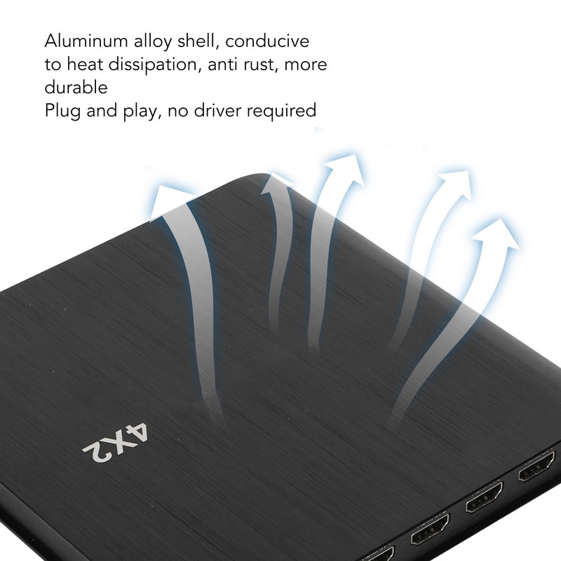 4x2 HD Multimedia Interface Switch Professional 8K 60Hz Plug and