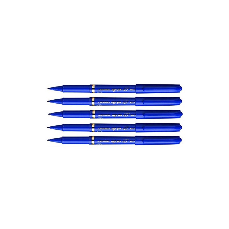 三菱鉛筆 サインペン リブ 青 MYT7.33 5個セット
