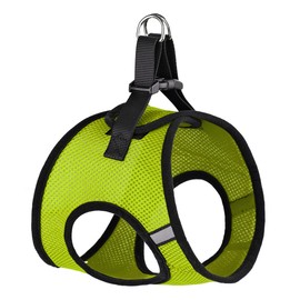 Dogline York Step-in Air Mesh Dog Harness No Choke Pet Vest Soft Gentle Padded Chest Halter for Puppies Small Medium and Large Dogs 17-19 Inches Girth Lime Green