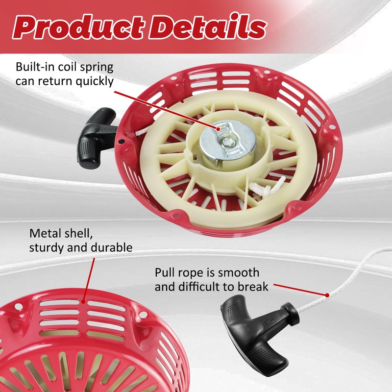 WOTIAN GX340 GX390 Pull Start Assembly Compatible with Honda GX