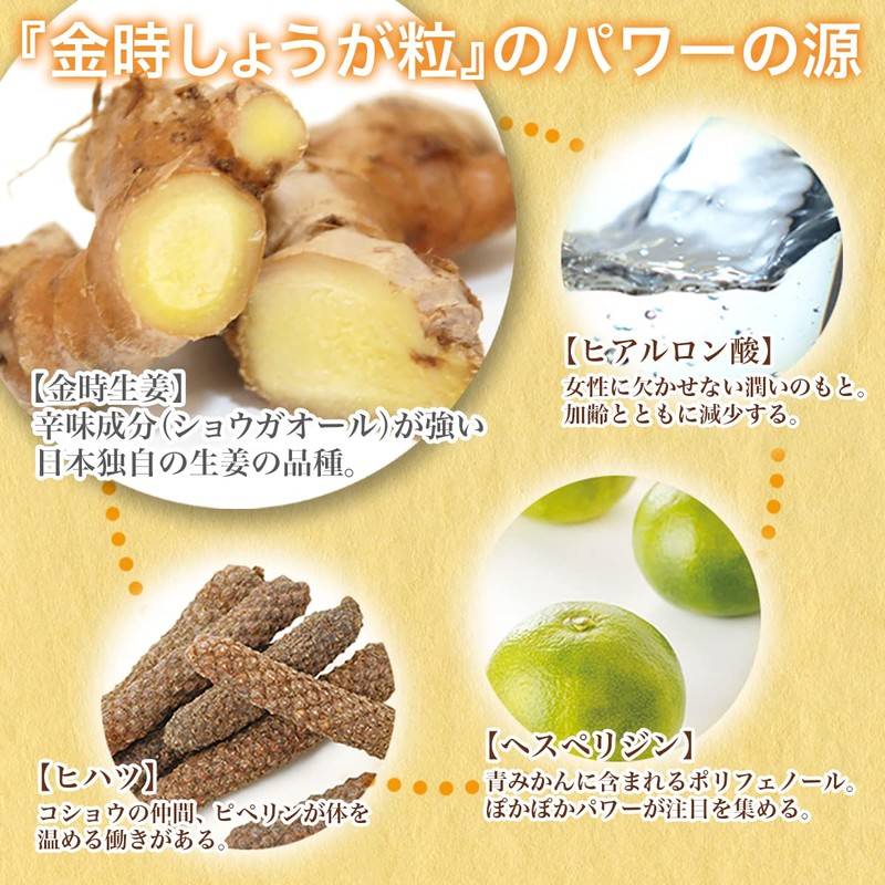 サンワ食研 金時しょうが粒 1袋（60粒）1ヵ月分