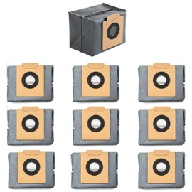 NIVMOWN 10 PACK Replacement Dust Bags Compatible with Eufy Clean X8 Pro/Eufy X10 Pro Omni Self-Empty Station Vacuum Bag, 4-Layer Replcement Bags Spare Parts Accessory