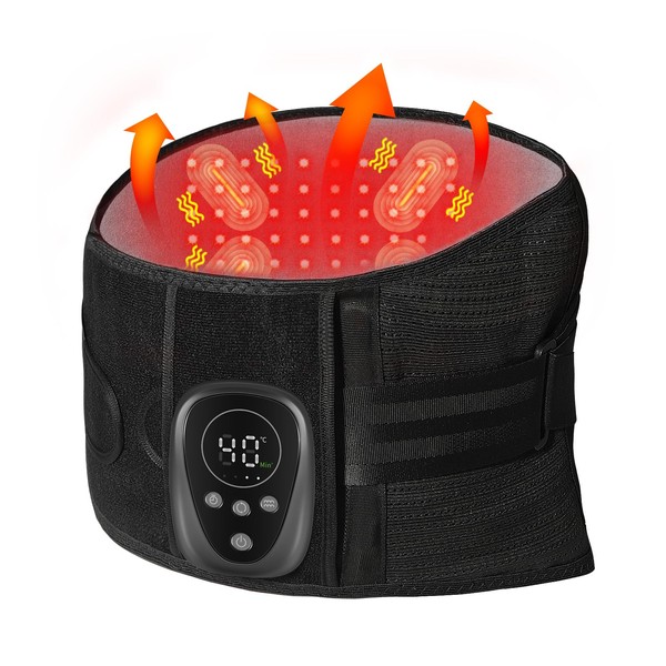 HONGJING Massage Back Brace with Red Light Heating for Lower