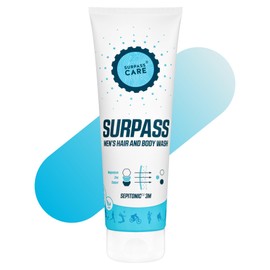 SURPASS Post Workout Energizing Body Wash for Men | After Sport Anti-Aging Shower Gel | Magnesium Boosted | Moisturizes & Improves Skin Texture | Accelerates Athletic Skin Recovery (8.45oz)