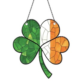 St Patricks Day Lucky Shamrock Ornaments - Shamrock St Patricks Day Decorations - Shamrock St Patricks Day Gifts for Women Men, Four Leaf Clover Gifts - Acrylic Ornament