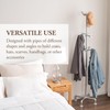 MyGift 5.5ft Freestanding Coat Rack with Silver Tone Industrial Metal