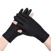 SIQITECH Half Finger Gloves, UV Protection, Women's, For Summer, Sunscreen,