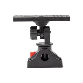 Extreme Max 3006.8661 Universal Fish Finder Head Unit Boat/Fishing Rod Holder Mount for Screens Up to 9" with Pivoting Bracket (Rectangle Mount)