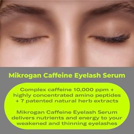 MIKROGAN CAFFEINE - Suero para el crecimiento de pestañas y cejas