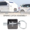 HOJLKLD Spring Latch Lock, Heavy Duty Weld-On Spring Loaded Latch