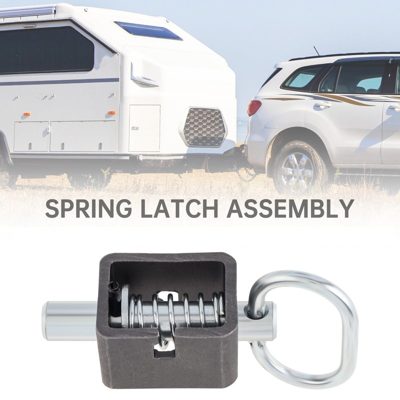 HOJLKLD Spring Latch Lock, Heavy Duty Weld-On Spring Loaded Latch
