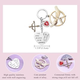 Melix Home Melix Home Hunger Merch Keychain Gifts For Teen Girls Daughter Women Birthday Gift Keychains