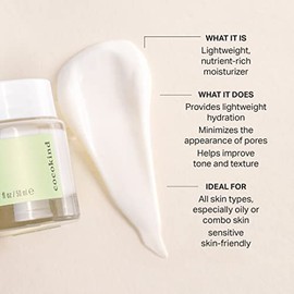 Cocokind Crema suavizante de textura, ligera, hidratante con escualano y semillas de apio