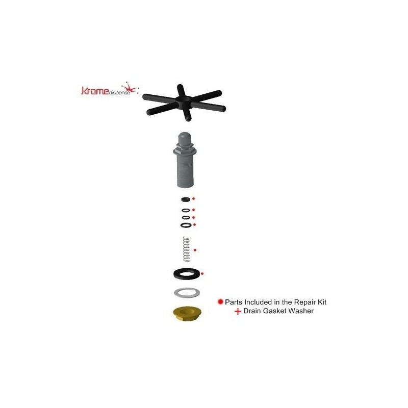 Krome Repair Kit for Pitcher Rinser & Rinser Drip Trays