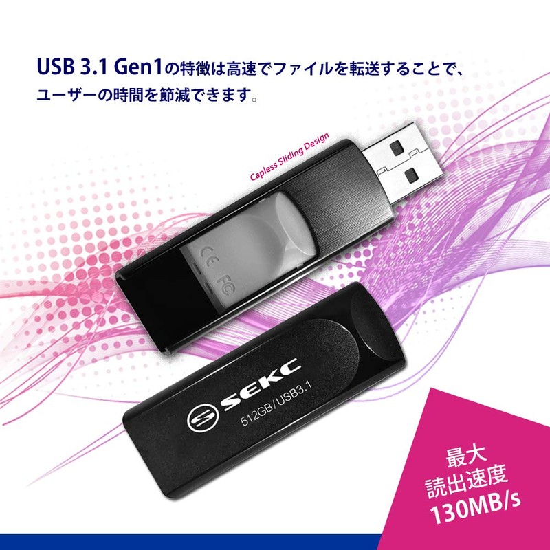 SEKC SKD67512G 512GB USB Drive, 512 GB, High Speed USB