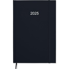 2025 Planner - Weekly & Monthly Planner from January 2025 to December 2025, Agenda 2025 with Inner Pocket, Elastic Band, Hard Cover, Perfect Daily Organizer, 5.8'' × 8.3'', Black