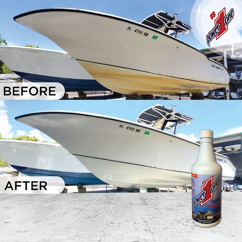 Power #1 One Boat Hull Cleaner 32oz Made in USA