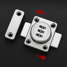 Cabinet Combination Lock Silver