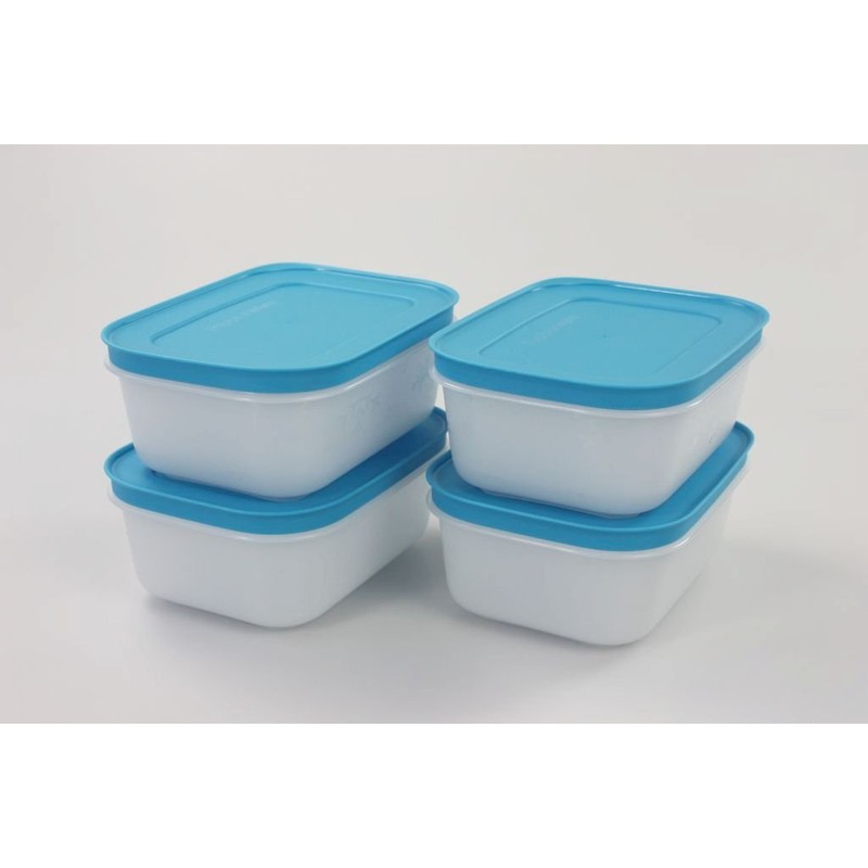Tupperware zer mates small low 450 ml blue (4) 11283