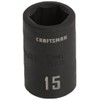CRAFTSMAN Shallow Impact Socket, Metric, 1/2-Inch Drive, 15mm (CMMT15863)