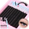 Spiky Lash Clusters Kit 14-20mm Long Eyelash Extension Kit 100D