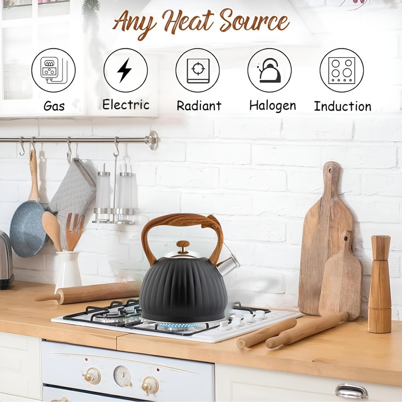 Tea Kettle, 3.6 Quart Water Kettle, Whistling Tea Pots for