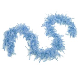 Fukang Feather Turkey Chandelle Feather Boa - 40 Gram 2Yards (Baby Blue)