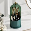 ZHUSSZHU Makeup Brush Holder with Lid Cosmetic Tools Organizer 360