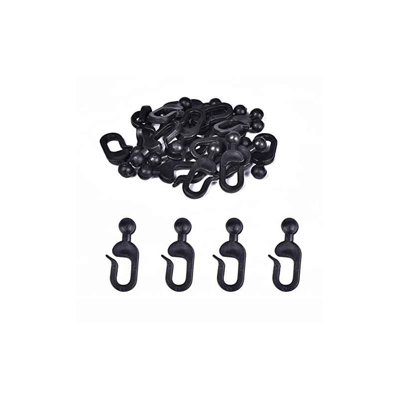 AONEAR 36 Pack Plastic Hooks for Gazebo Curtains and Mosquito