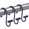 Navy Blue Shower Curtain Hooks, Bathway Shower Curtain Rings Rust