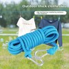 33ft Nylon Clothesline with Hooks,Clothes Drying Rope Portable Travel Clothesline,Perfect