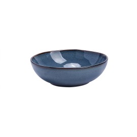 Organic 8in Serving Bowl Stoneware Ceramic Durable Blue Pasta Bowl Soup Bowl Kitchen Must Have Dinnerware Setscolor: Blue 6pc