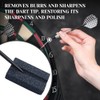 XINAZZIT 6Pcs Darts V-Groove Sharpening Stone Dart Sharpener Dart Accessories