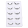 Baluue 5pairs Natural False Eyelashes for Daily Use Comfortable and
