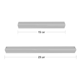 Hongso 7538 Stainless Steel Flavorizer Bars Replacement Parts for Weber Genesis I - IV & 1000-5000, Genesis Platinum I & II Gas Models with Side Control Panel, Set of 13 (5 pcs 23-3/8", 8 pcs 15-7/8")