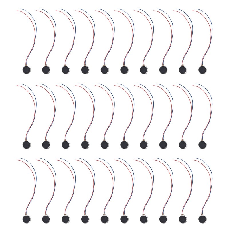 30Pcs Mini Vibration Motors Small Lightweight Low Noise Low Power